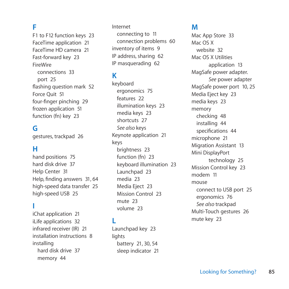 Apple MacBook Pro (13-inch, Early 2011) User Manual | Page 85 / 88