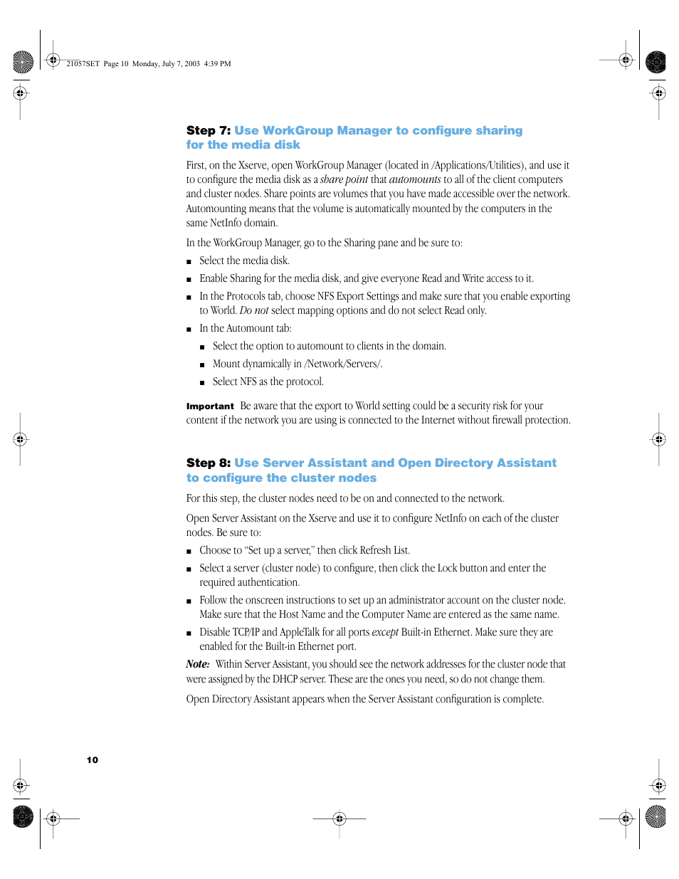 Apple Shake Distributed Rendering (10.2) User Manual | Page 10 / 14