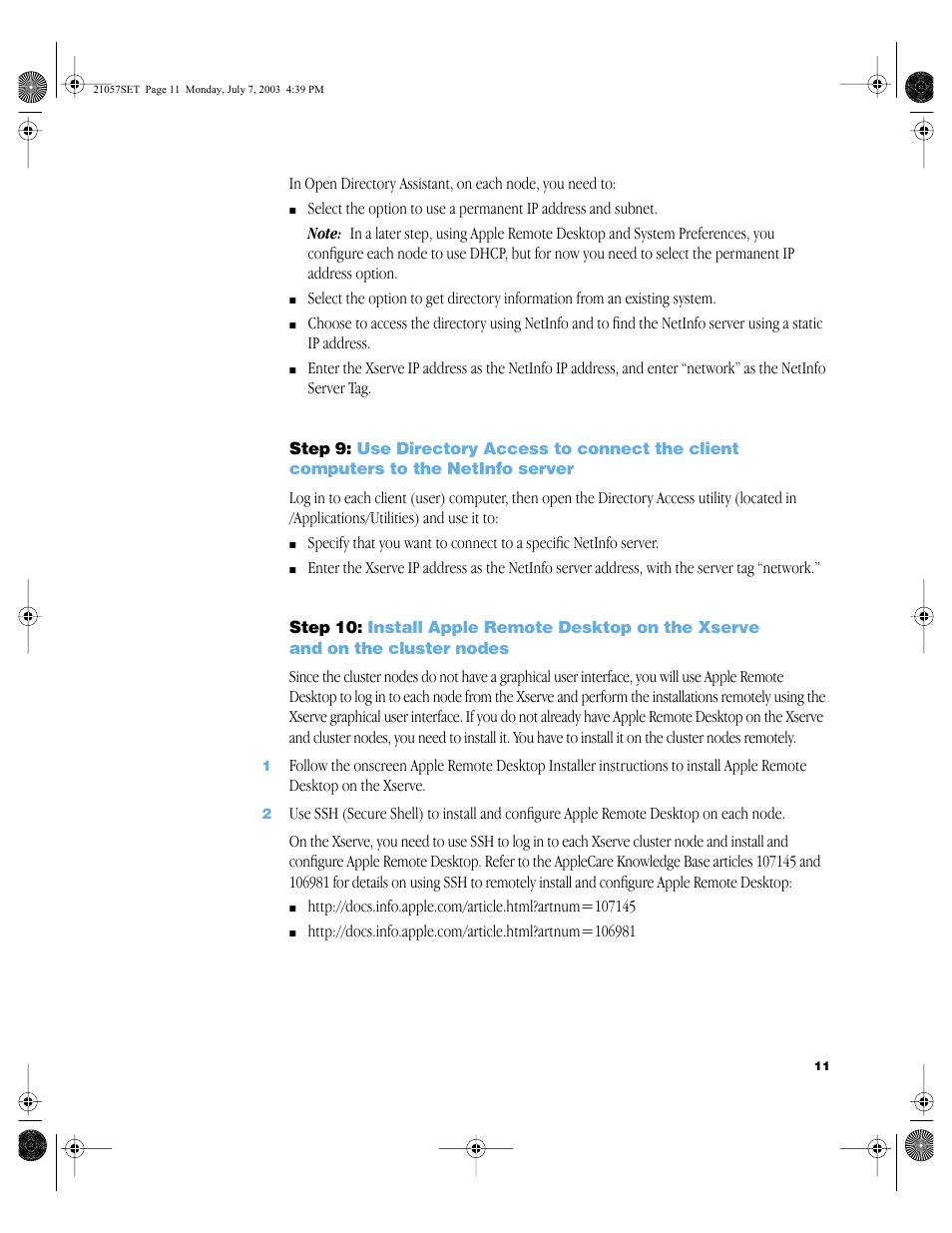 Apple Shake Distributed Rendering (10.2) User Manual | Page 11 / 14