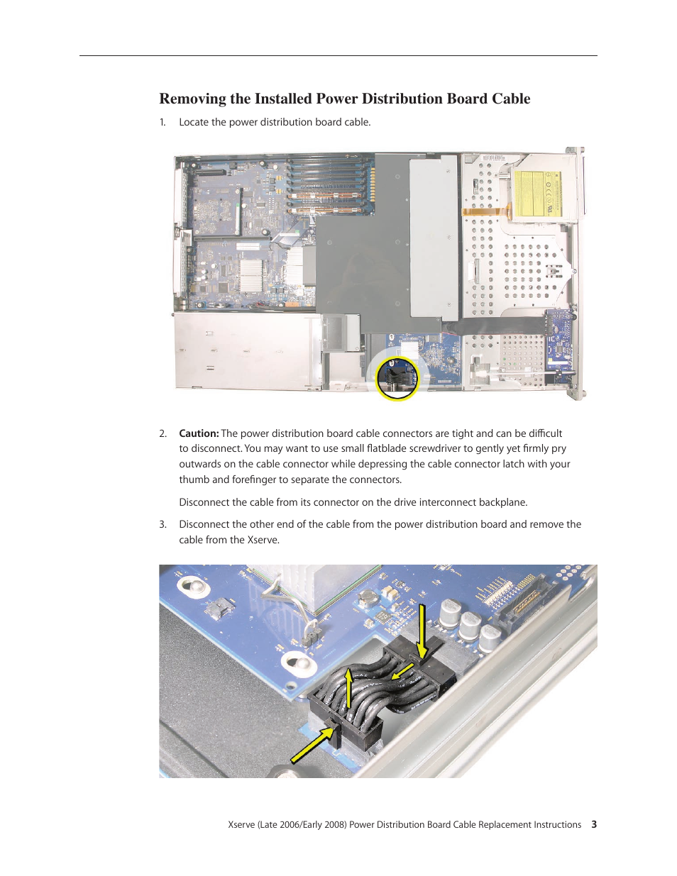 Apple Xserve (Early 2008) DIY Procedure for Power Distribution Board Cable User Manual | Page 3 / 4