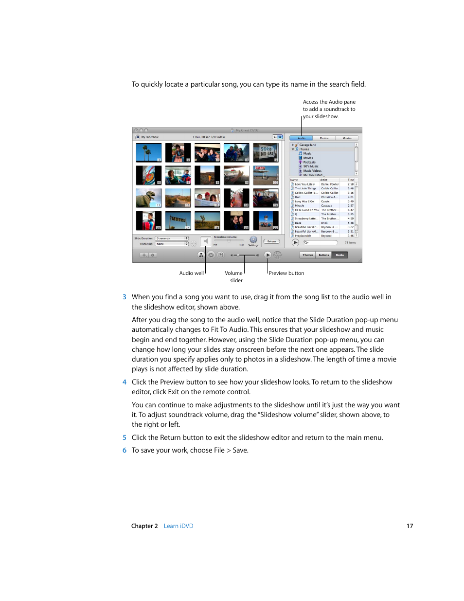 Apple iDVD '08 User Manual | Page 17 / 35