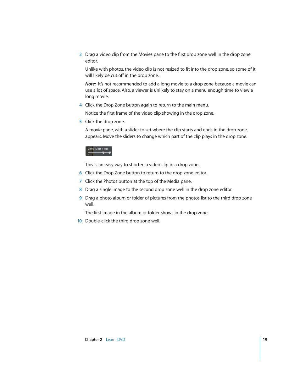 Apple iDVD '08 User Manual | Page 19 / 35