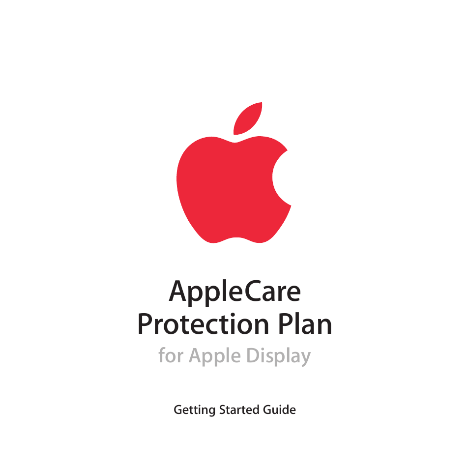 Apple AppleCare Protection Plan for Apple Display User Manual | 108 pages