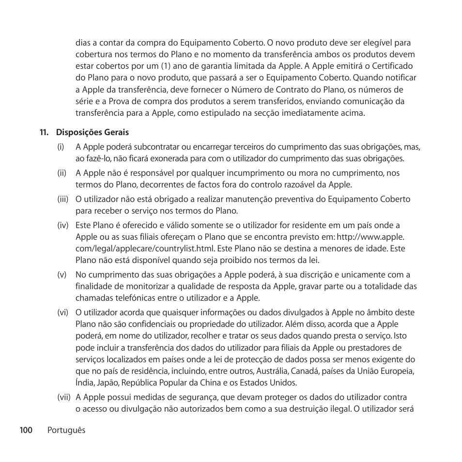 Apple AppleCare Protection Plan for Apple Display User Manual | Page 100 / 108