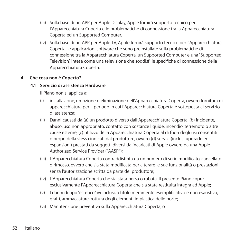 Apple AppleCare Protection Plan for Apple Display User Manual | Page 52 / 108