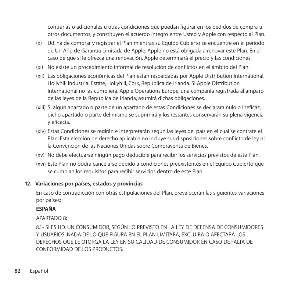 Apple AppleCare Protection Plan for Apple Display User Manual | Page 82 / 108