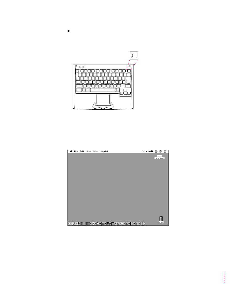 Turning the computer on | Apple PowerBook (2400c) User Manual | Page 12 / 159