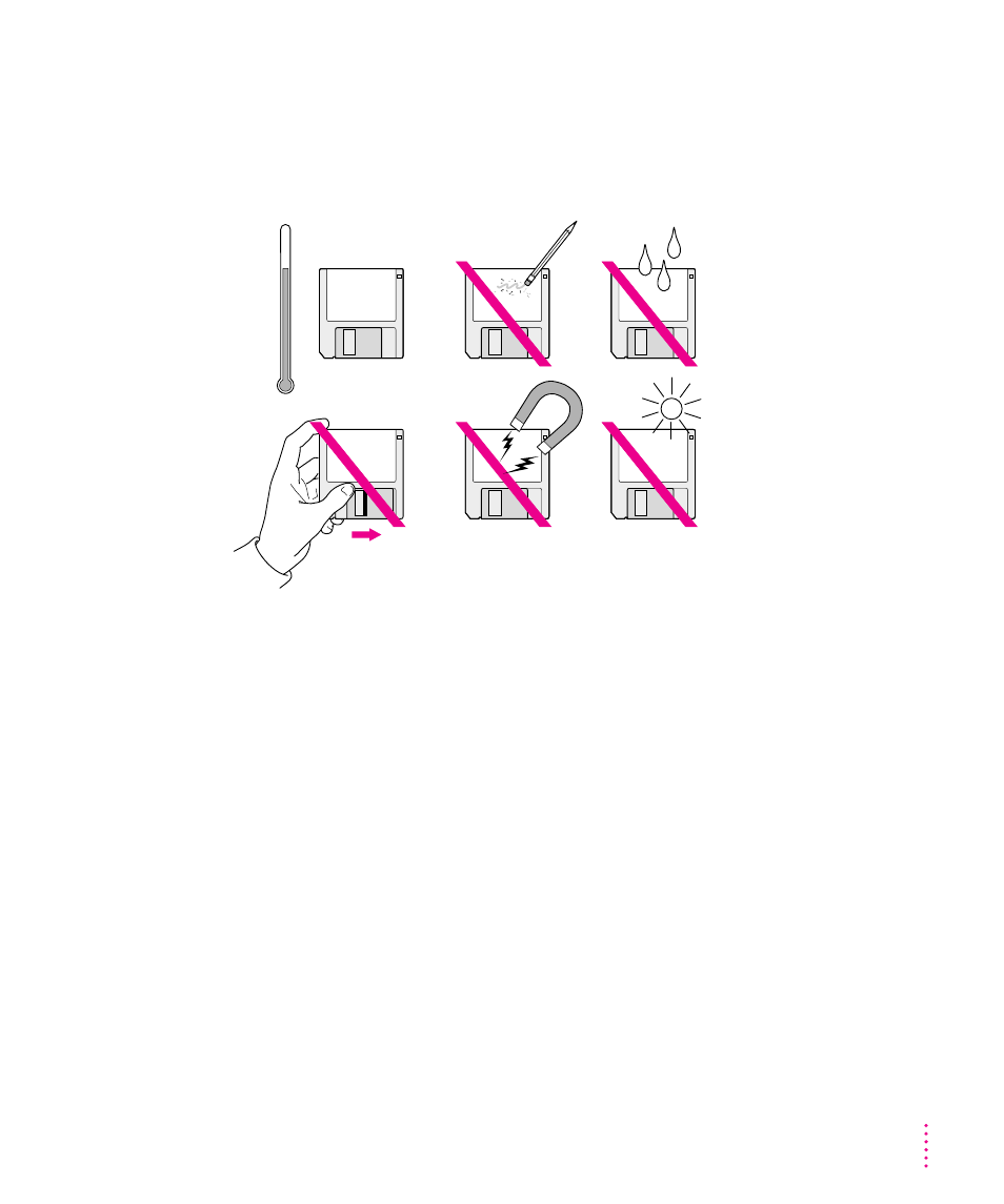 Handling floppy disks | Apple PowerBook (2400c) User Manual | Page 131 / 159