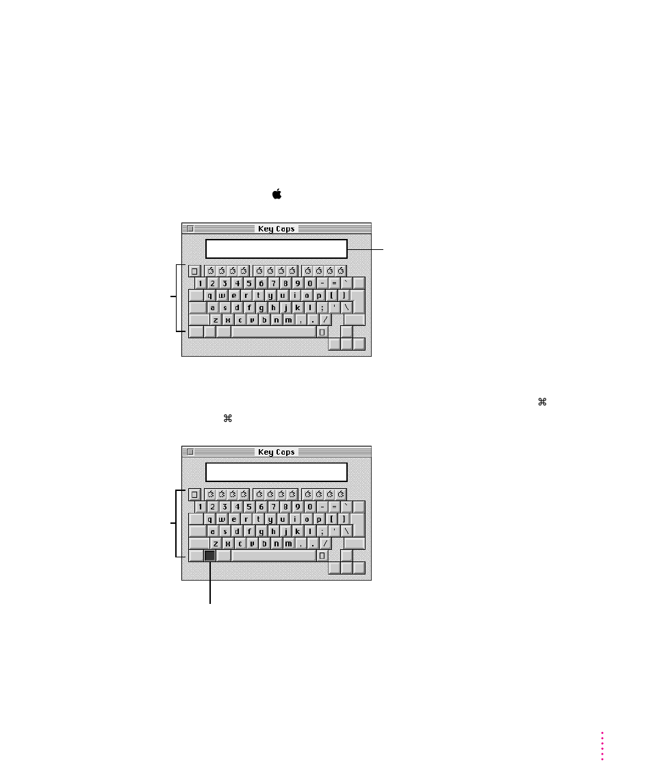 Typing special characters and symbols | Apple PowerBook (2400c) User Manual | Page 137 / 159