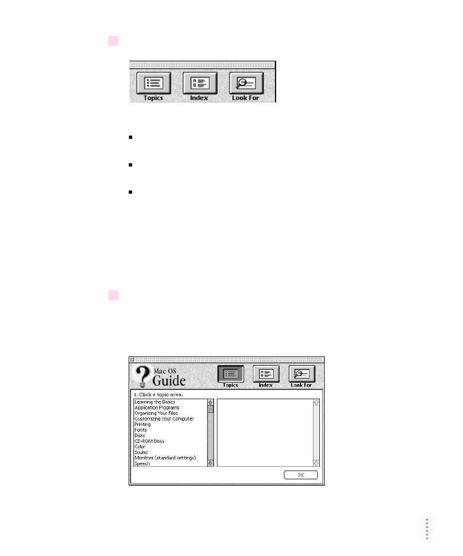 Getting answers with the topics button | Apple PowerBook (2400c) User Manual | Page 27 / 159