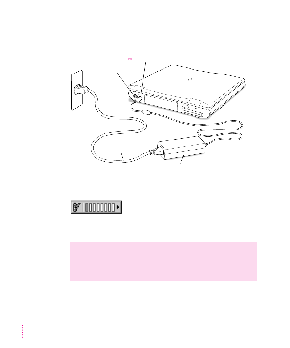 Recharging the battery | Apple PowerBook (2400c) User Manual | Page 74 / 159