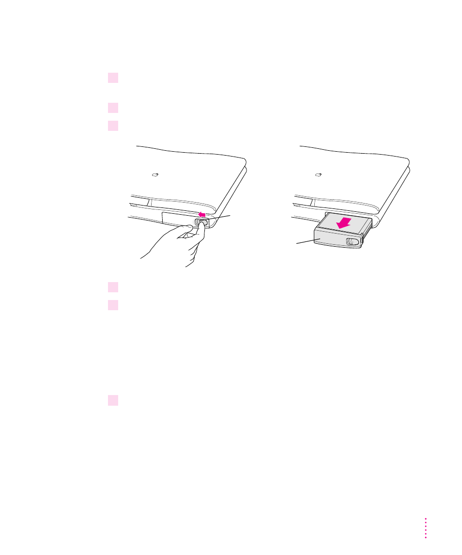 Removing or replacing the battery | Apple PowerBook (2400c) User Manual | Page 75 / 159