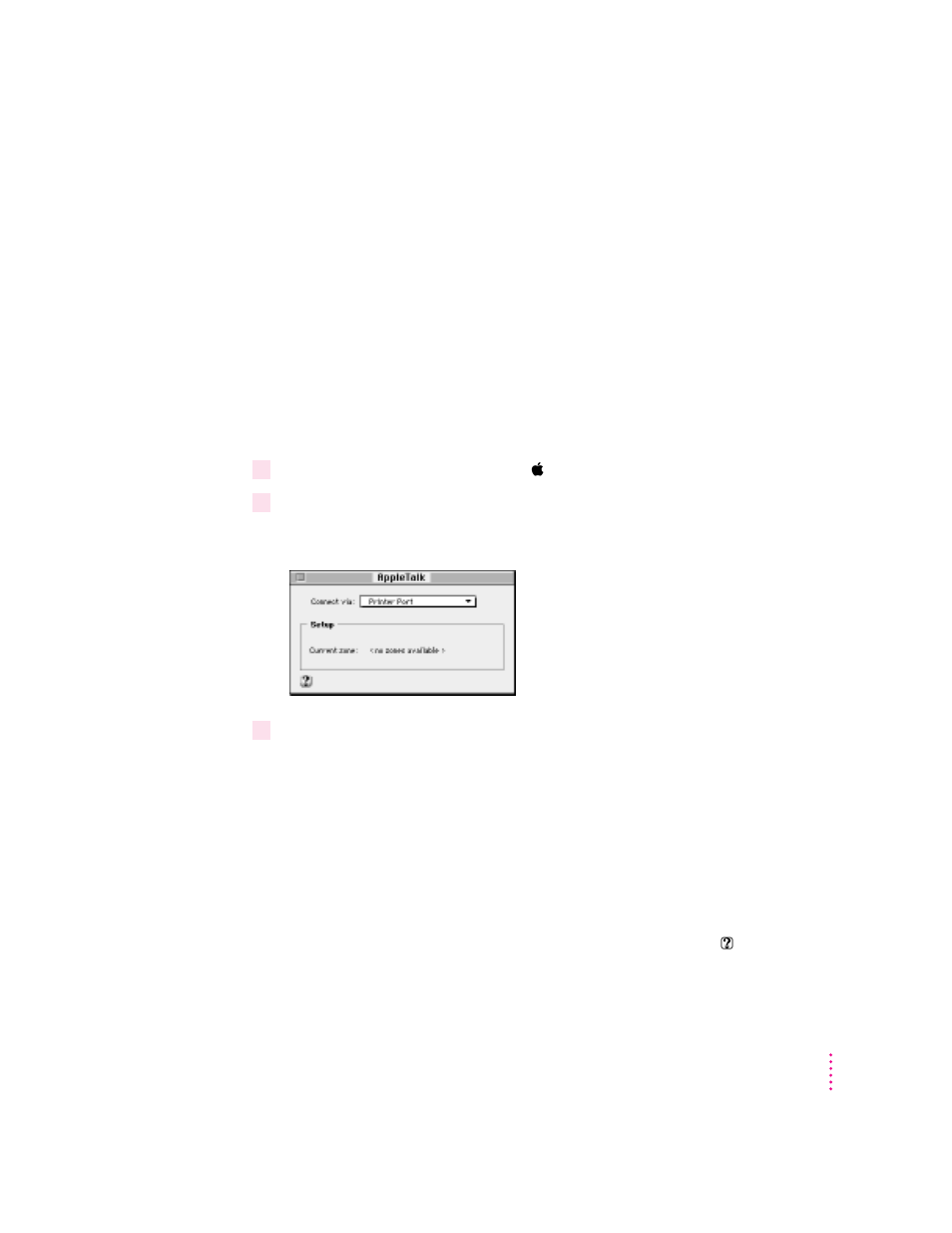Configuring your appletalk network connection | Apple Power Macintosh 7600/200 Series User Manual | Page 61 / 260