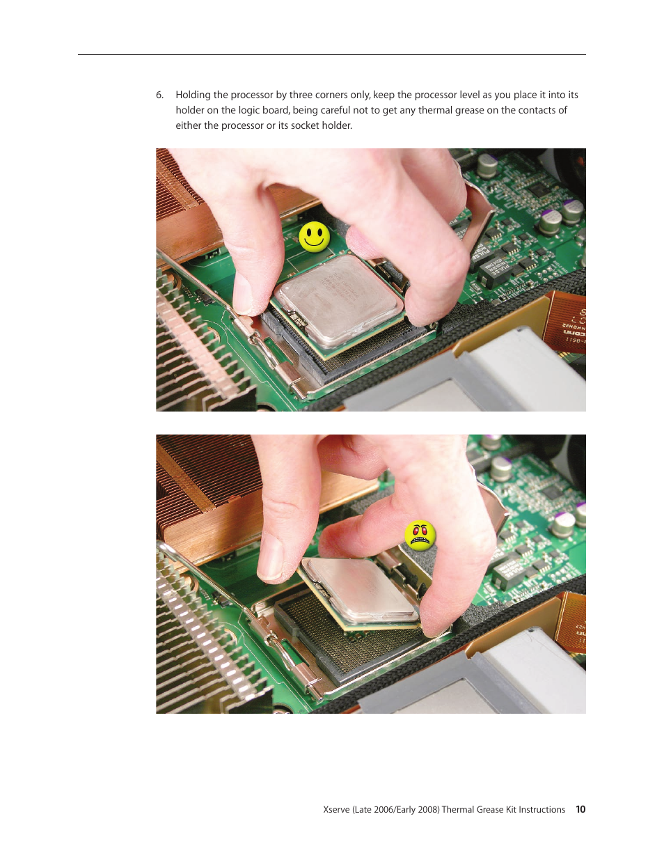 Apple Xserve (Early 2008) DIY Procedure for Thermal Grease Kit User Manual | Page 10 / 14