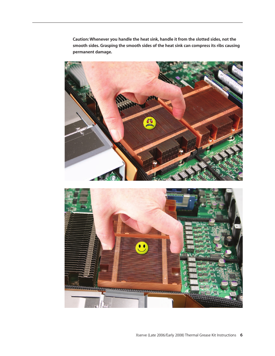 Apple Xserve (Early 2008) DIY Procedure for Thermal Grease Kit User Manual | Page 6 / 14