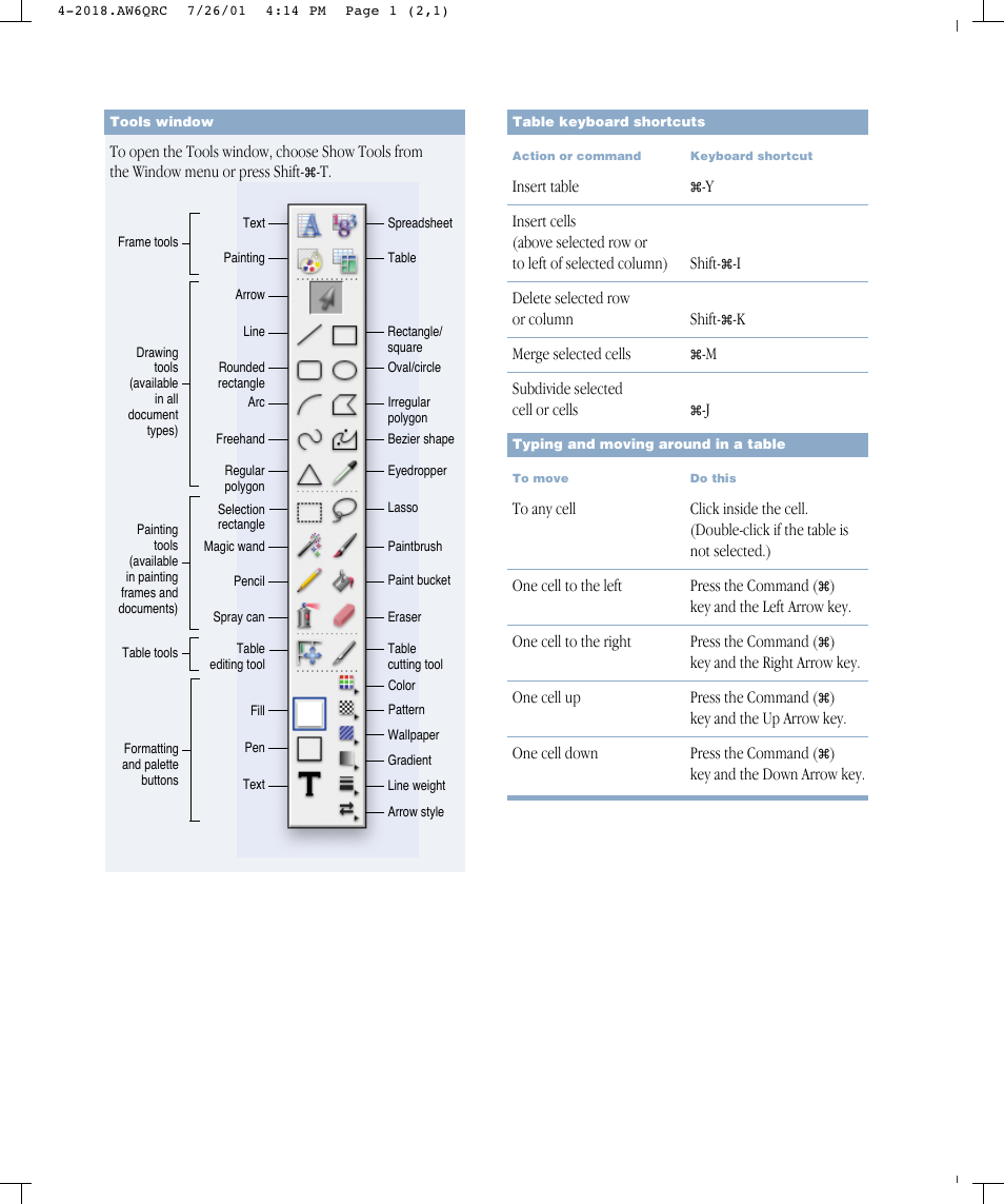 Apple AppleWorks Quick Reference: Mac OS User Manual | Page 3 / 6