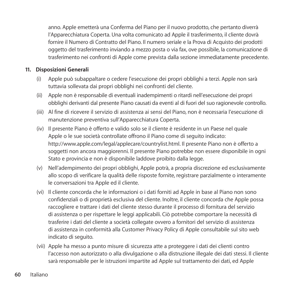 Apple AppleCare Protection Plan for Apple TV User Manual | Page 60 / 108