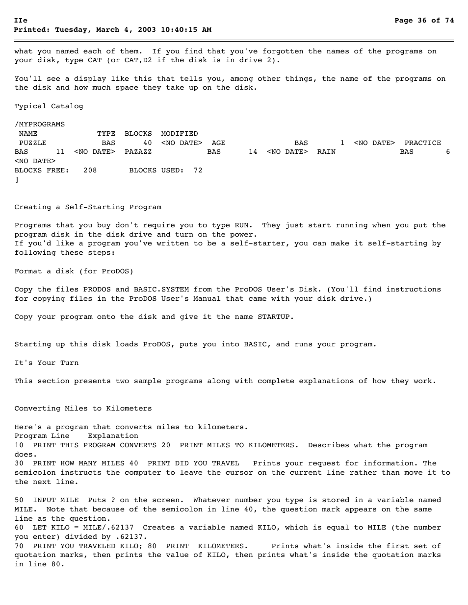 Apple IIe User Manual | Page 36 / 74