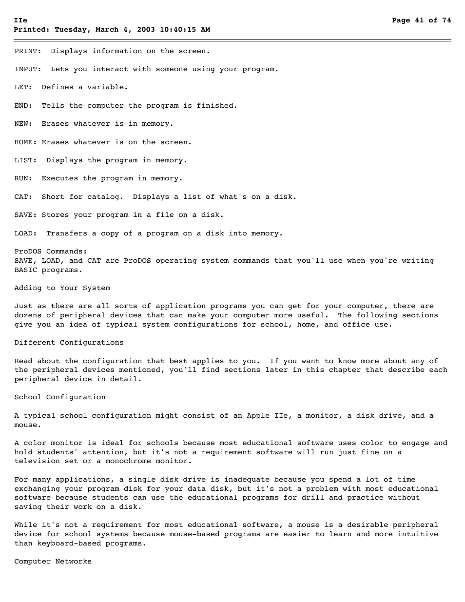 Apple IIe User Manual | Page 41 / 74