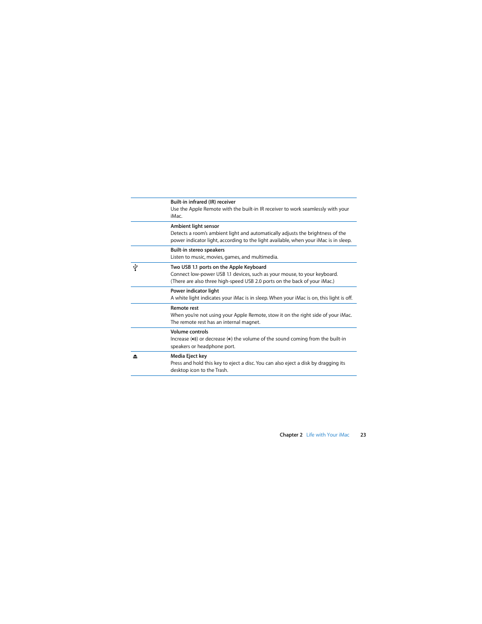 Apple iMac (Intel-based, Late 2006) User Manual | Page 23 / 76