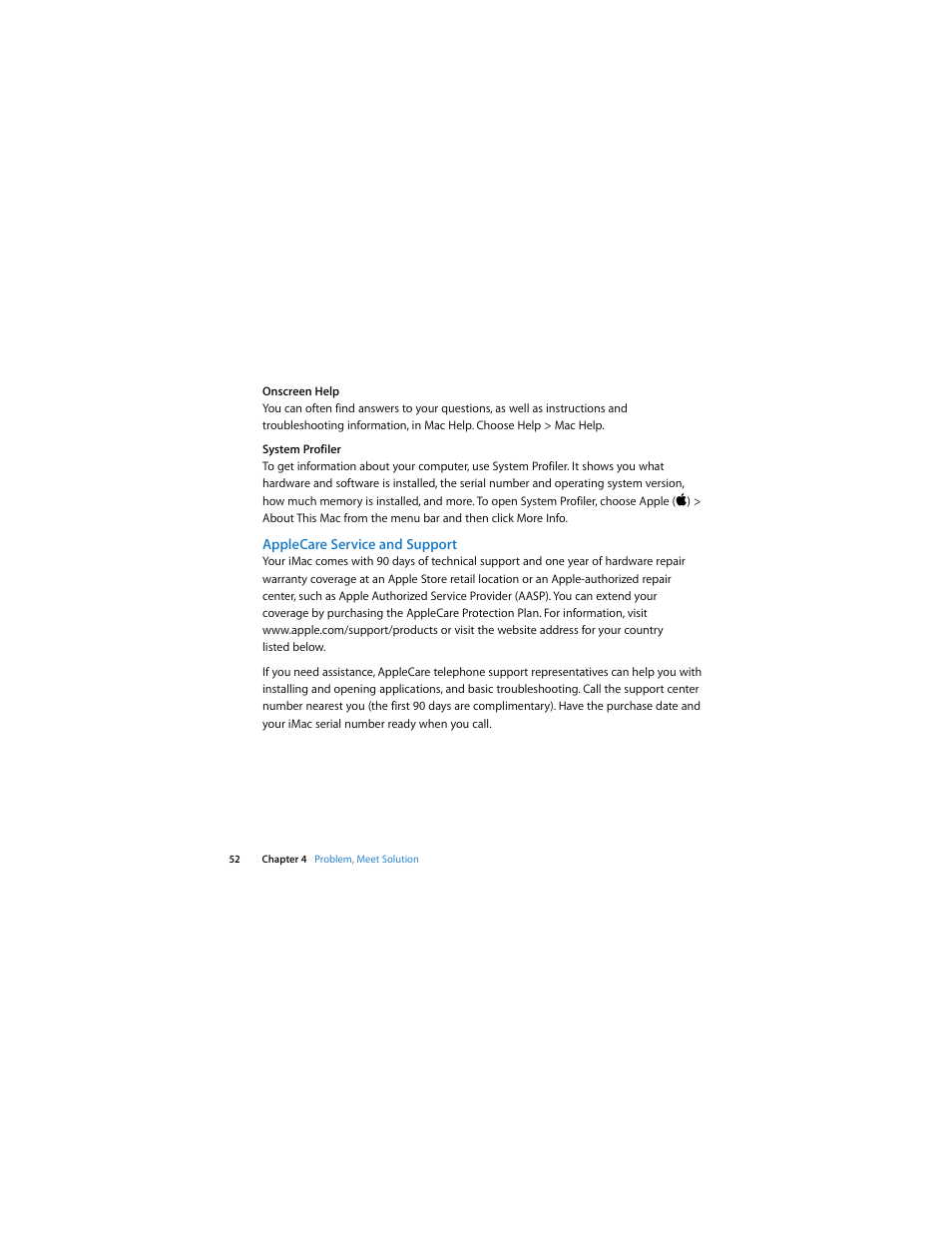 Apple iMac (Intel-based, Late 2006) User Manual | Page 52 / 76