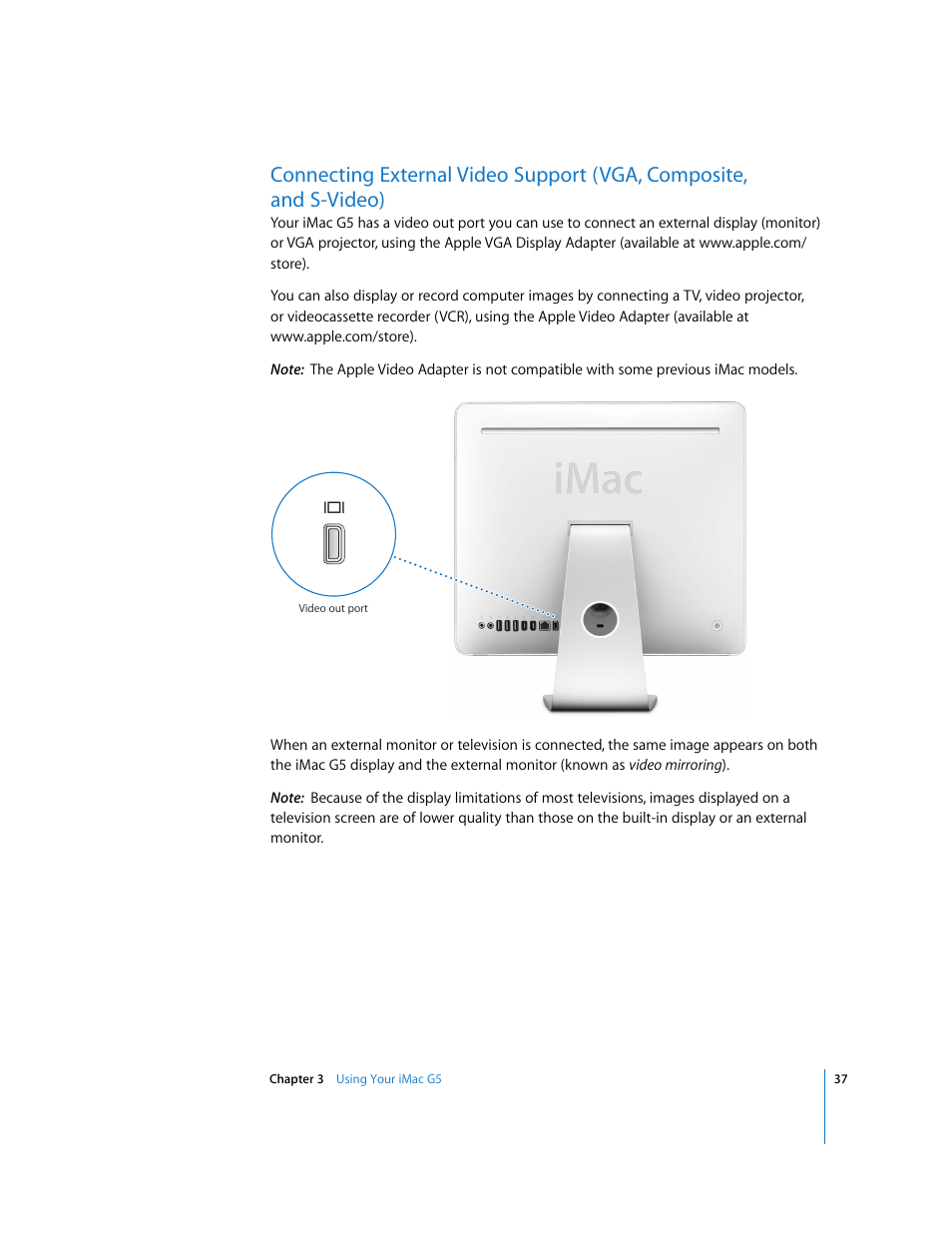 Apple iMac G5 (iSight) User Manual | Page 37 / 96