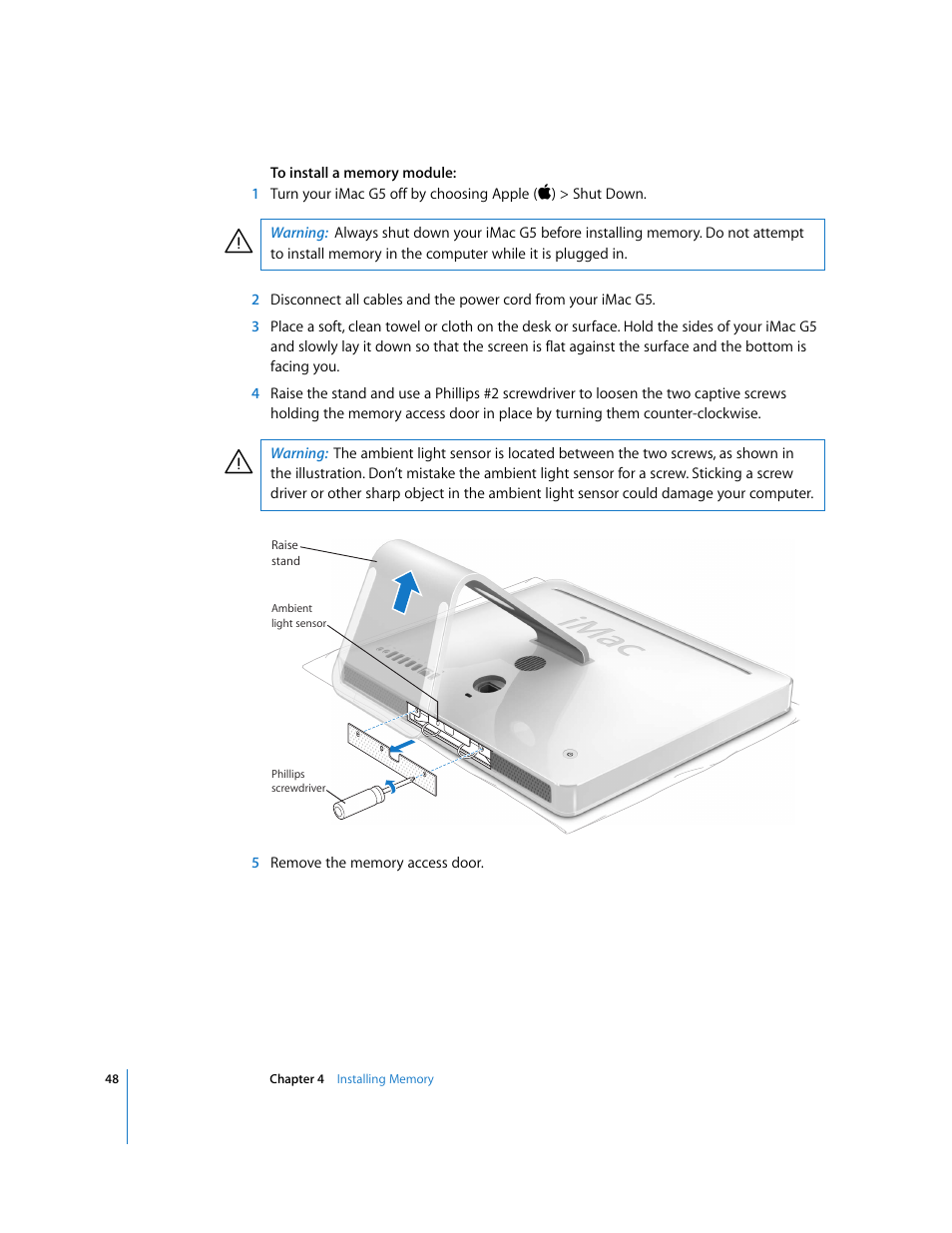 Apple iMac G5 (iSight) User Manual | Page 48 / 96