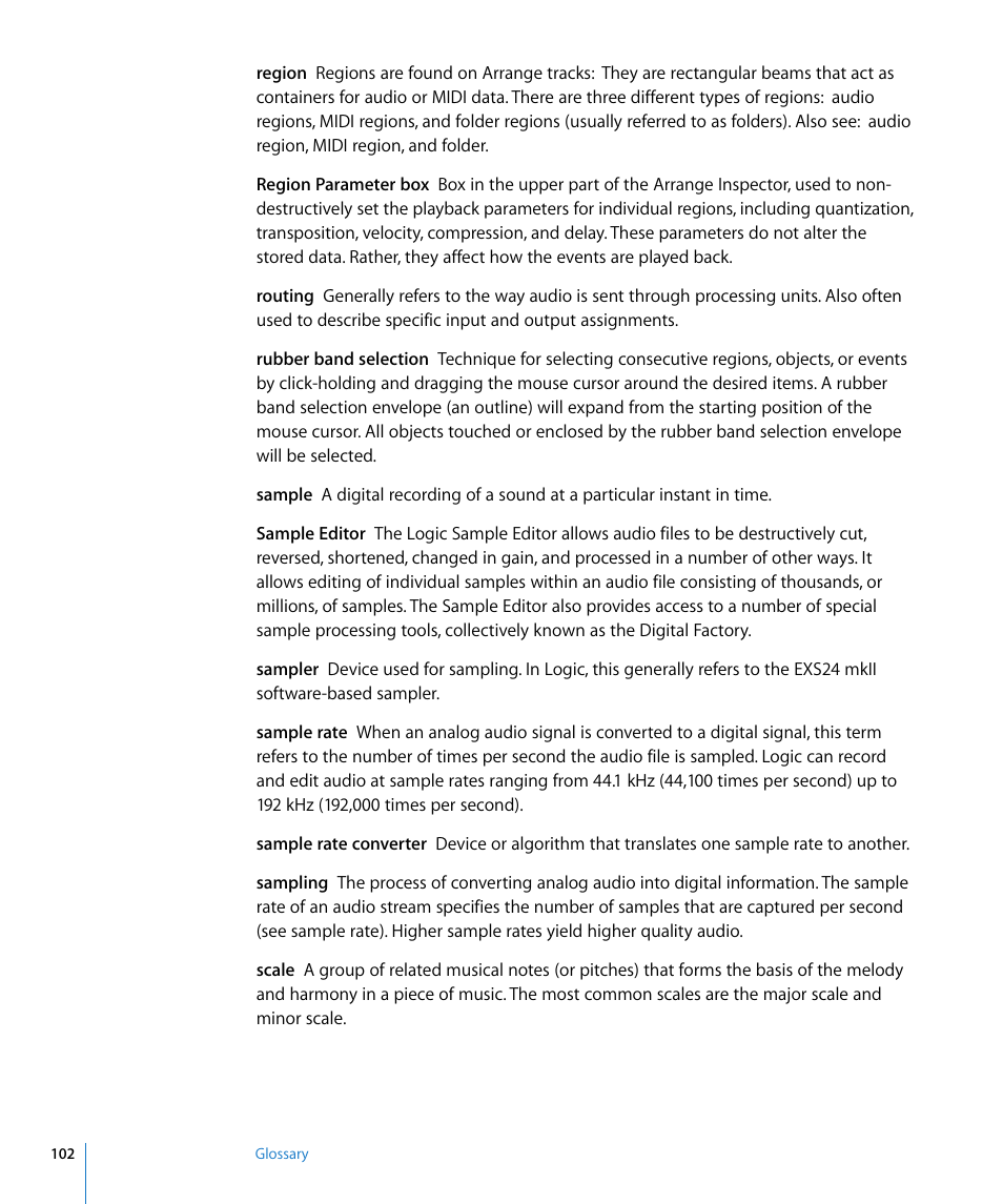 Apple Logic Pro 8 Getting Started User Manual | Page 102 / 111