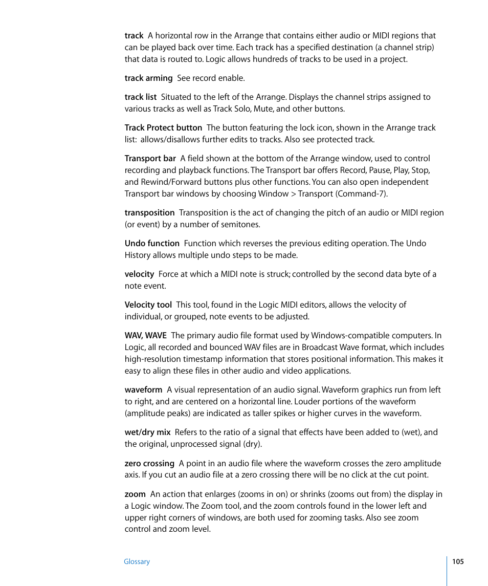 Apple Logic Pro 8 Getting Started User Manual | Page 105 / 111