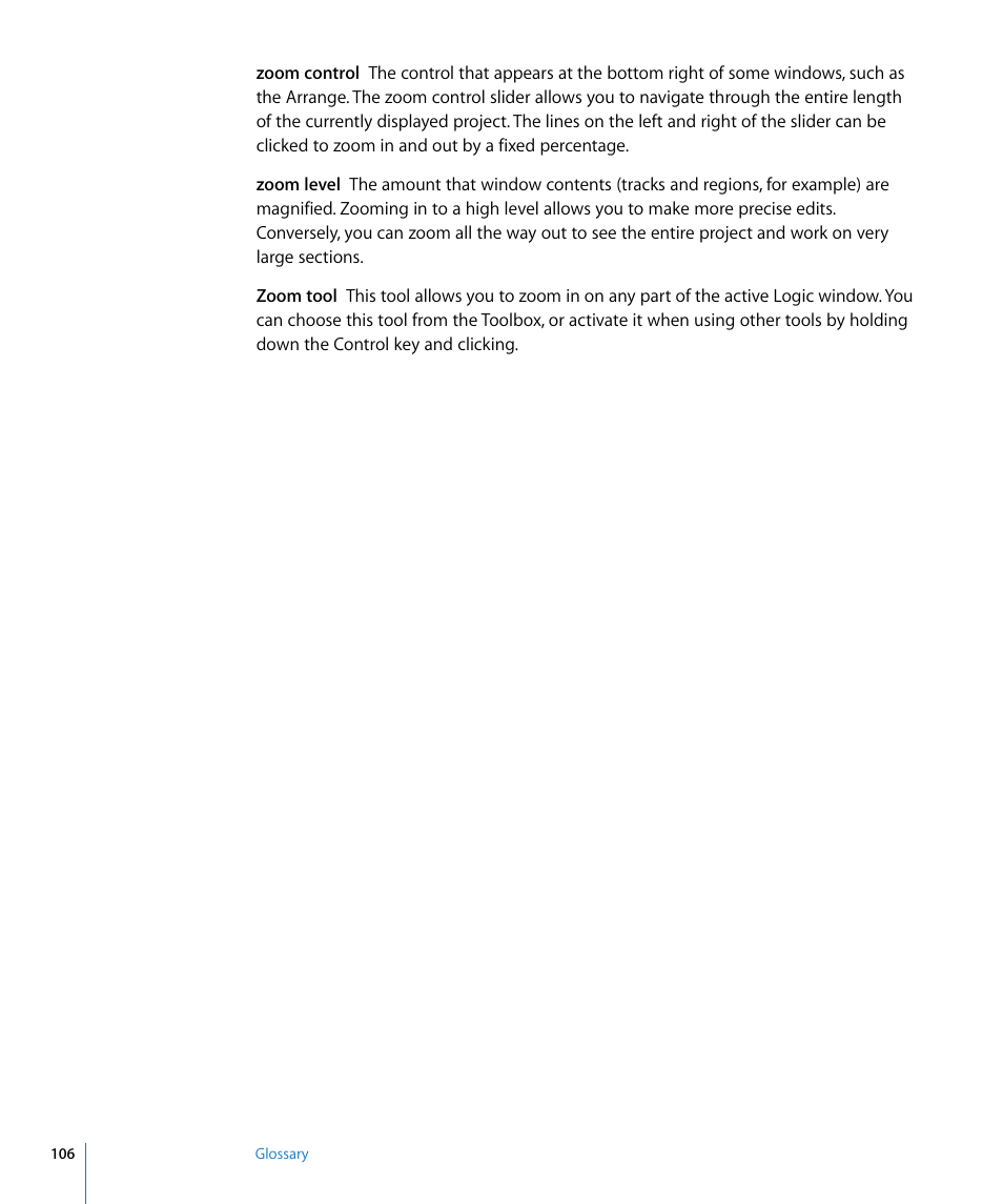 Apple Logic Pro 8 Getting Started User Manual | Page 106 / 111
