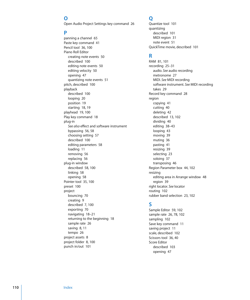 Apple Logic Pro 8 Getting Started User Manual | Page 110 / 111