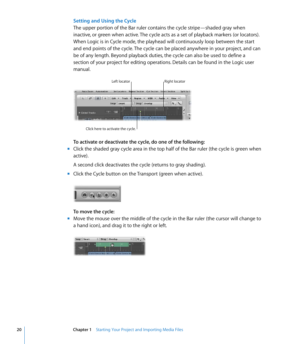 Apple Logic Pro 8 Getting Started User Manual | Page 20 / 111