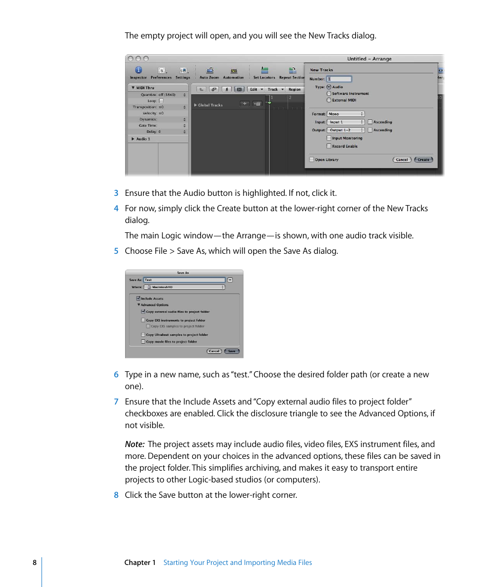 Apple Logic Pro 8 Getting Started User Manual | Page 8 / 111