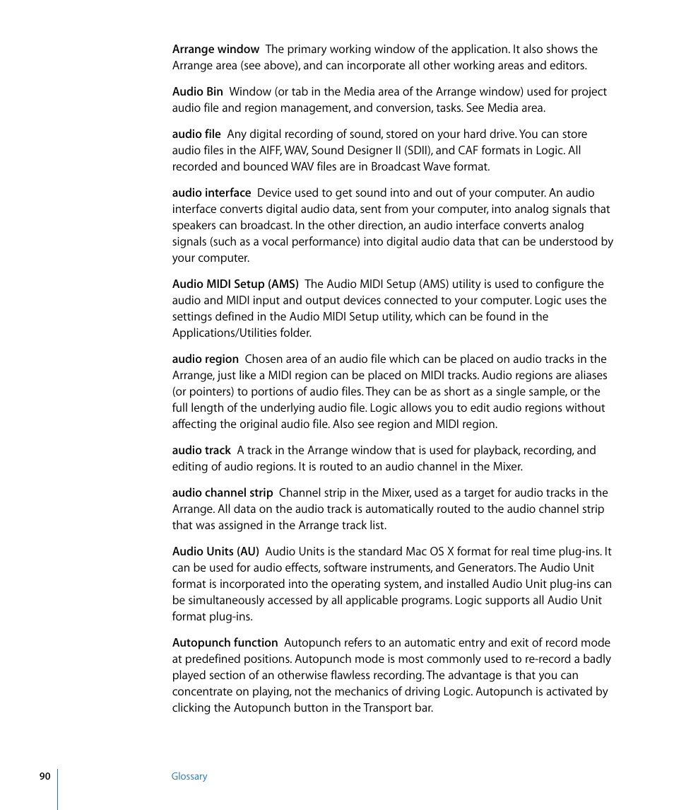 Apple Logic Pro 8 Getting Started User Manual | Page 90 / 111