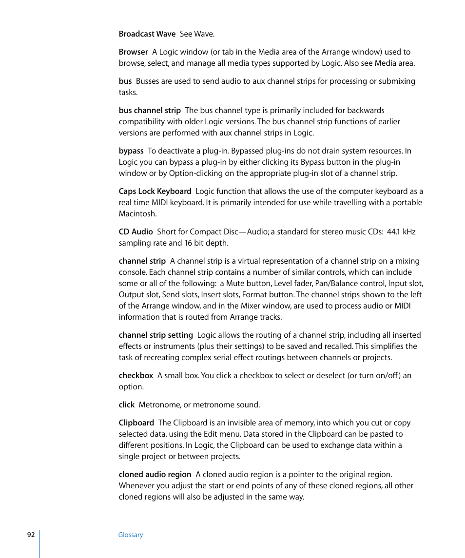 Apple Logic Pro 8 Getting Started User Manual | Page 92 / 111