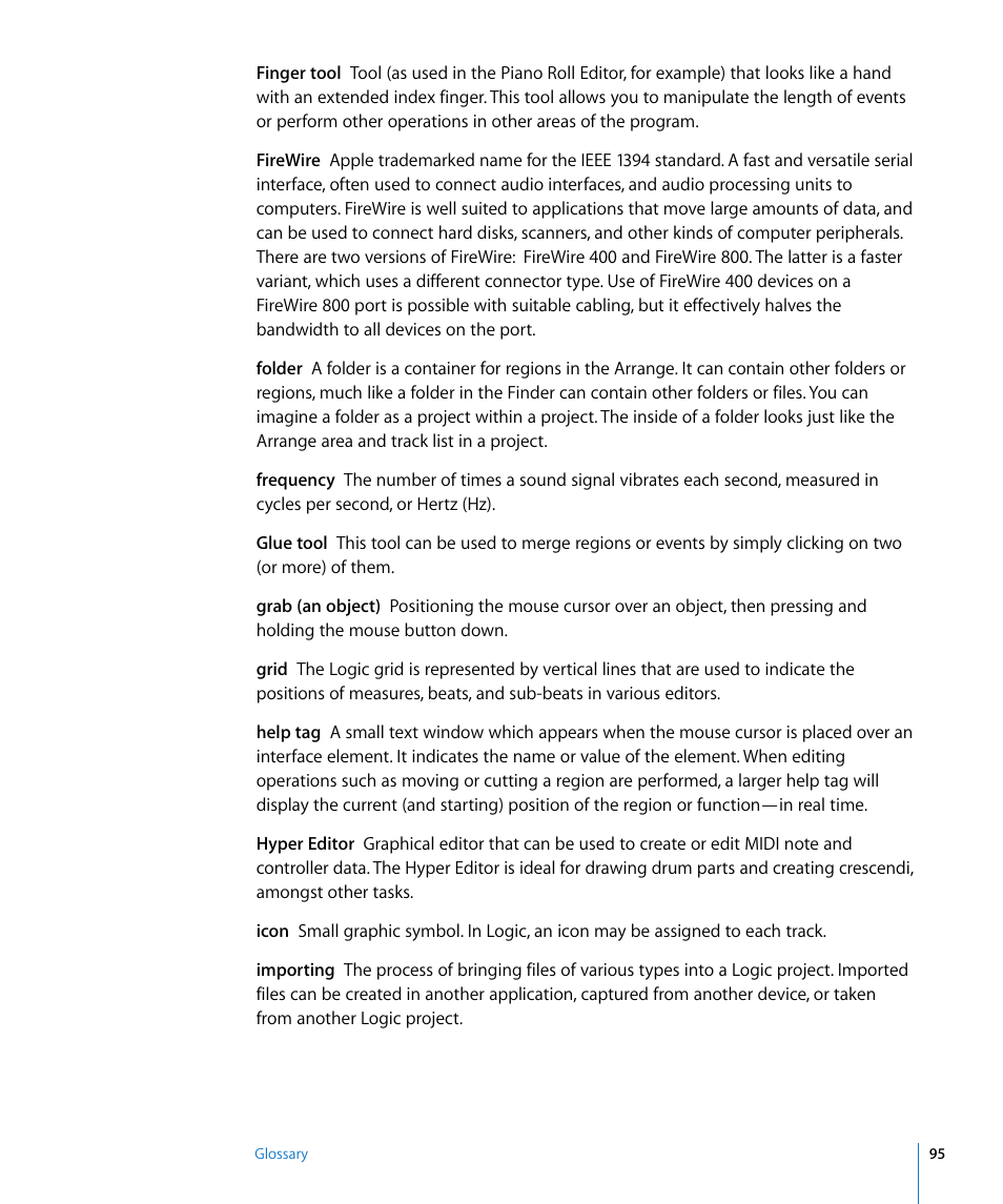 Apple Logic Pro 8 Getting Started User Manual | Page 95 / 111
