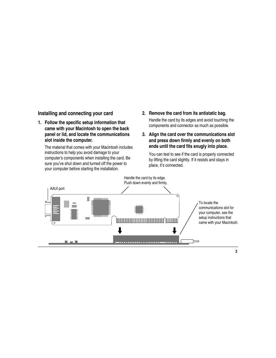 Apple Ethernet CS AAUI Card User Manual | Page 5 / 14