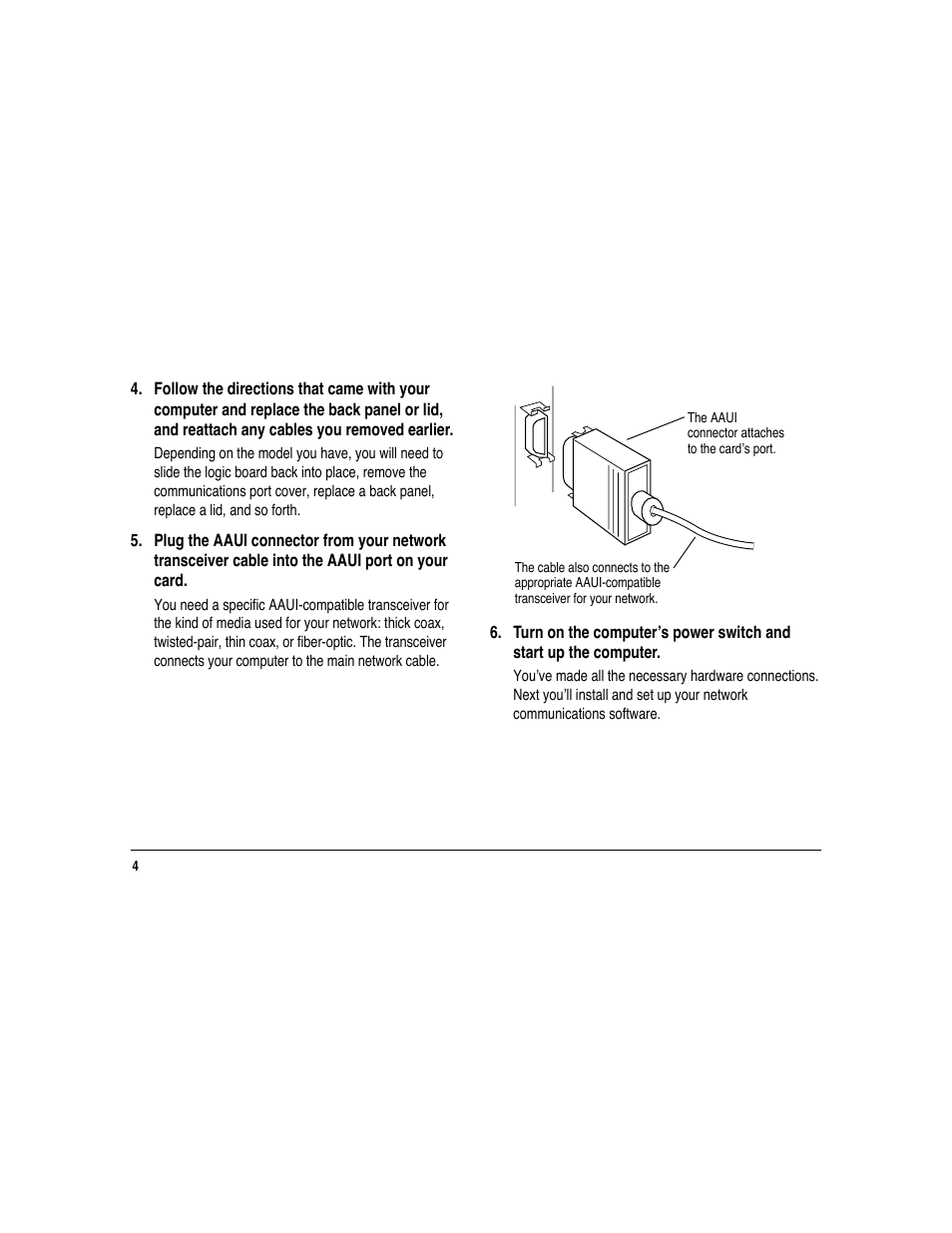 Apple Ethernet CS AAUI Card User Manual | Page 6 / 14
