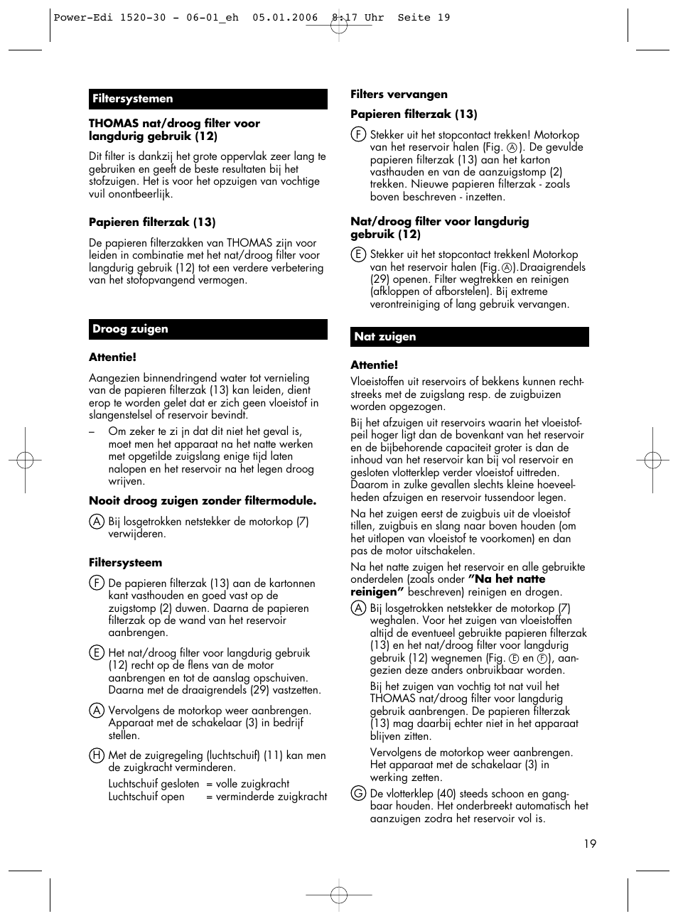 Thomas Power Edition 1520 User Manual | Page 19 / 44