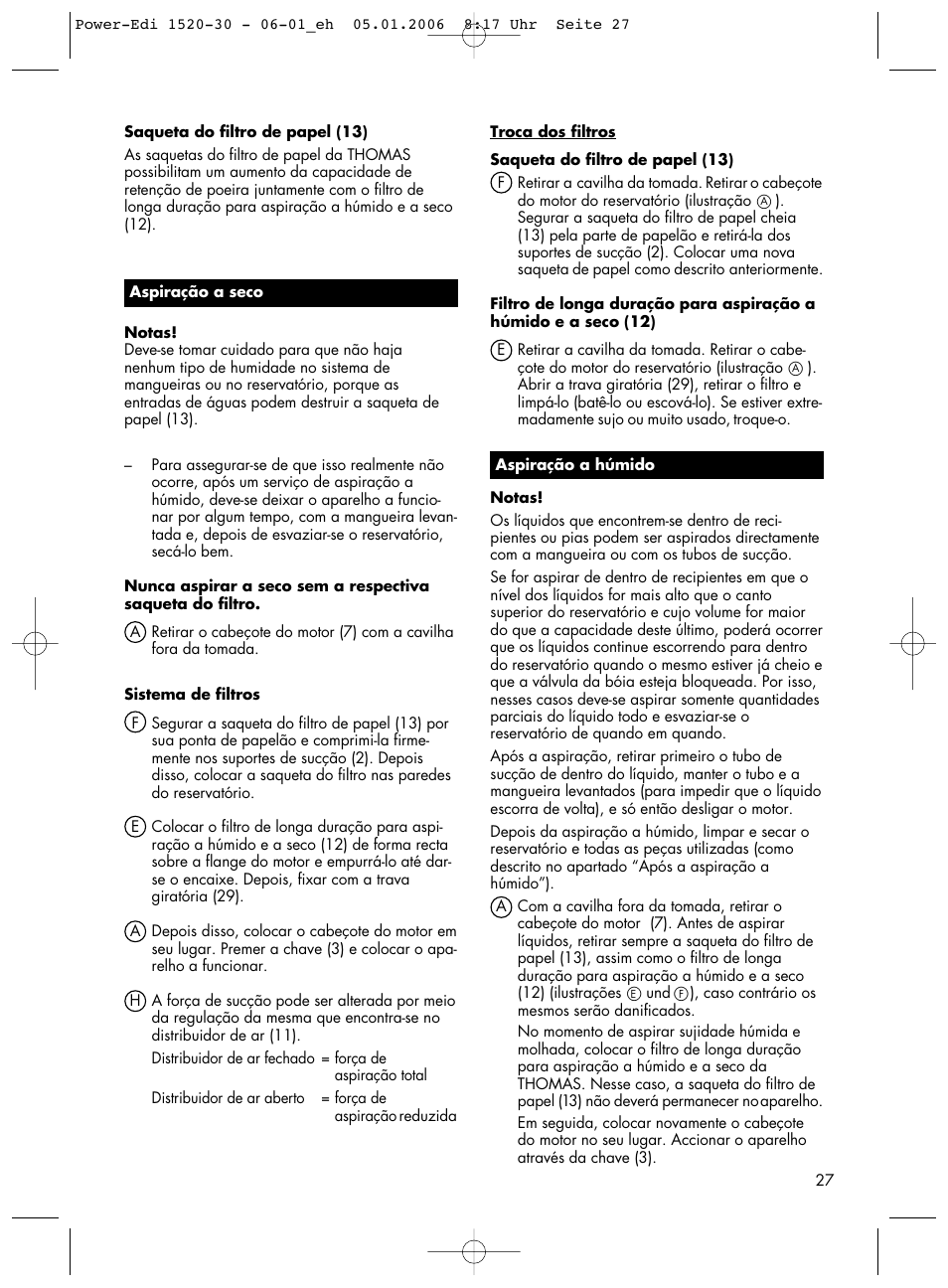 Thomas Power Edition 1520 User Manual | Page 27 / 44