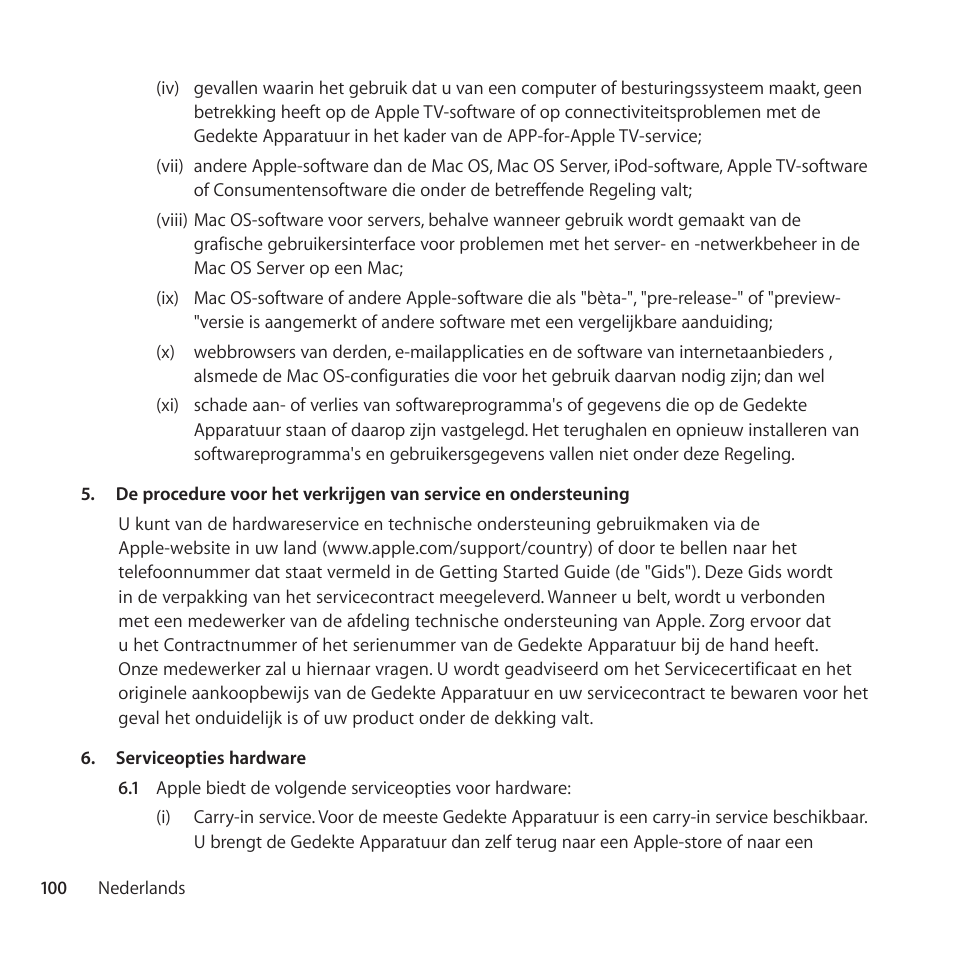 Apple AppleCare Protection Plan for Apple Display User Manual | Page 100 / 112