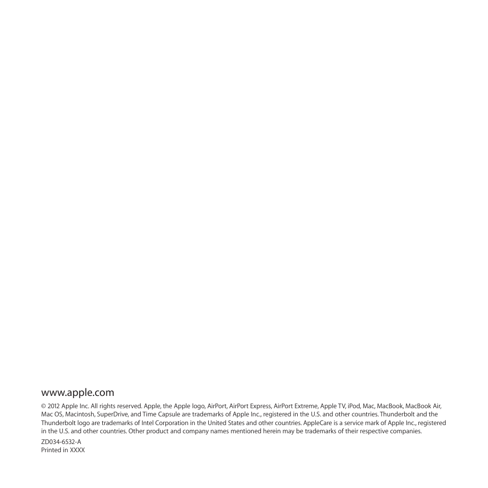 Apple AppleCare Protection Plan for Apple Display User Manual | Page 112 / 112