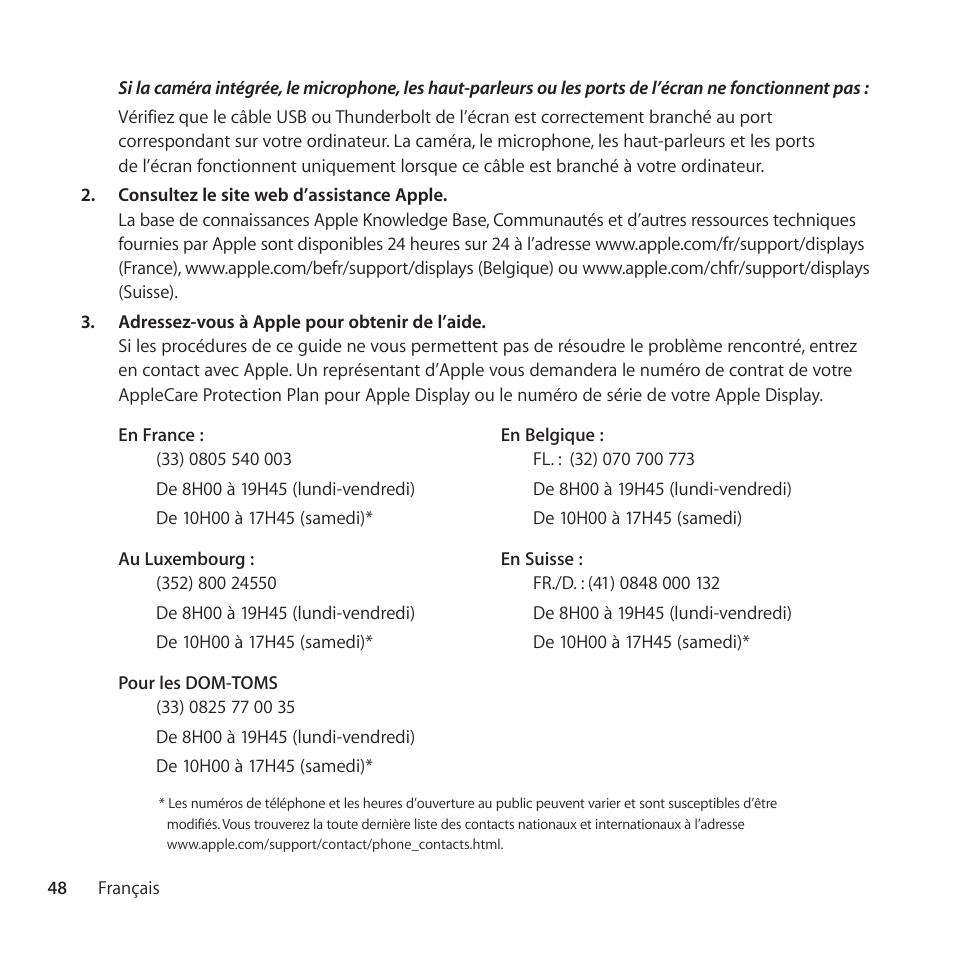 Apple AppleCare Protection Plan for Apple Display User Manual | Page 48 / 112