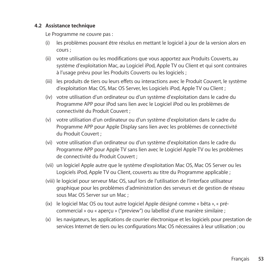 Apple AppleCare Protection Plan for Apple Display User Manual | Page 53 / 112