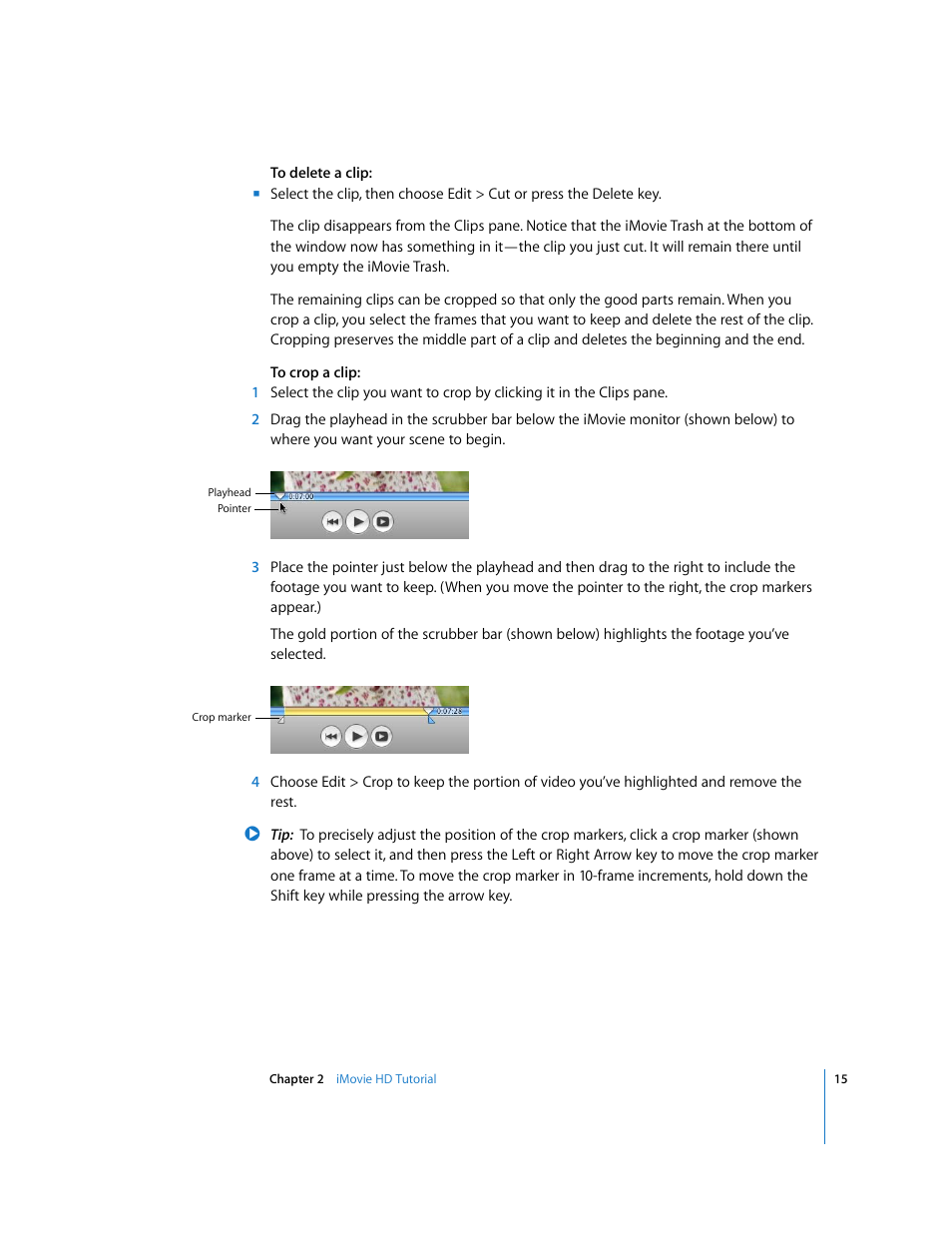 Apple iMovie HD 6 User Manual | Page 15 / 47