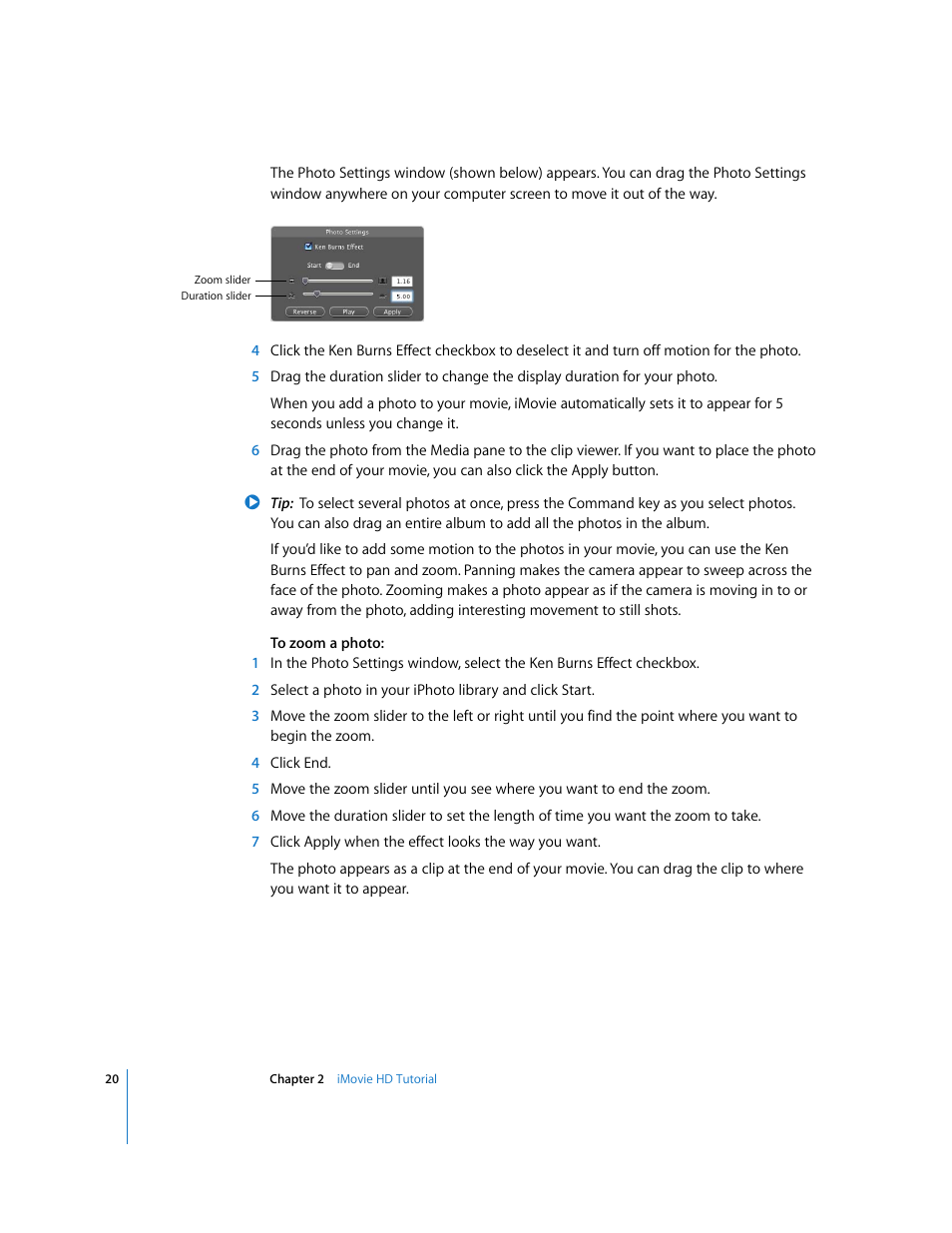 Apple iMovie HD 6 User Manual | Page 20 / 47