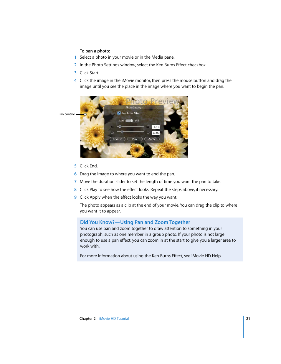 Apple iMovie HD 6 User Manual | Page 21 / 47