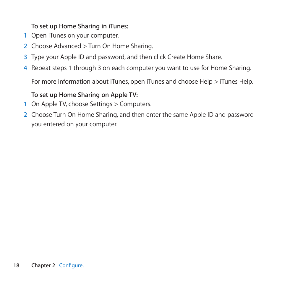 Apple TV (2nd generation) User Manual | Page 18 / 36