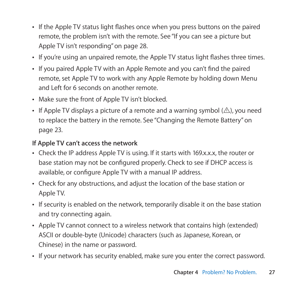 Apple TV (2nd generation) User Manual | Page 27 / 36