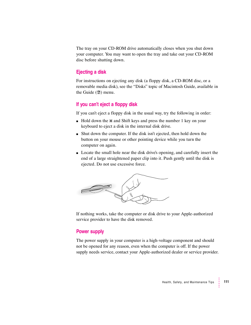 Apple Macintosh Performa 5400 Series User Manual | Page 112 / 184